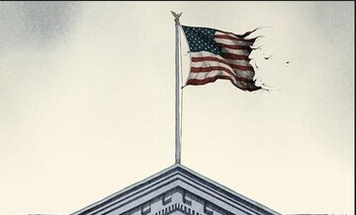 عکس| آمریکا به دنبال بلعیدن ایران است