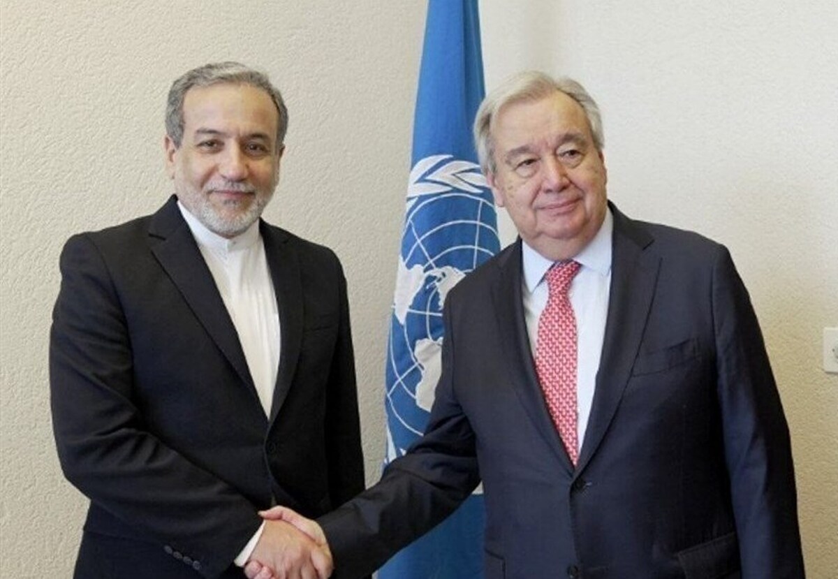 دیدار و گفتگوی وزیر امور خارجه با دبیرکل سازمان ملل