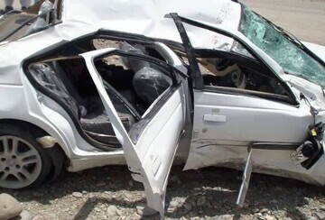 ۹ فوتی بر اثر برخورد سه خودرو در محور دلگان - ایرانشهر