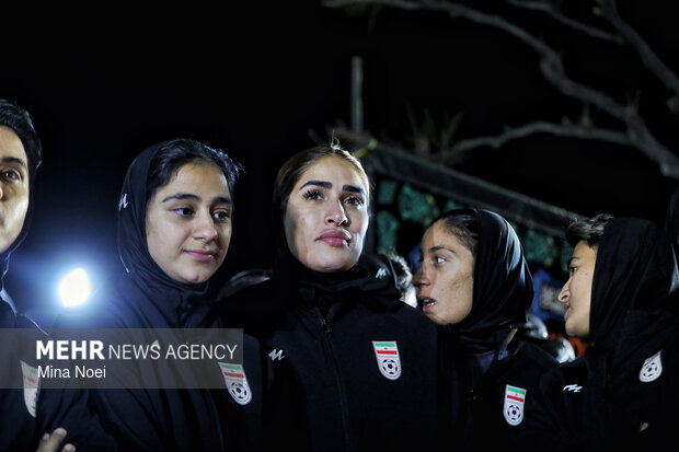 استقبال از تیم ملی فوتبال بانوان در تبریز