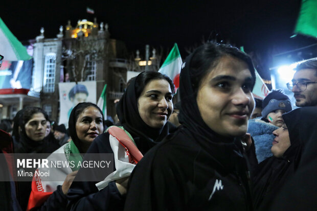 استقبال از تیم ملی فوتبال بانوان در تبریز