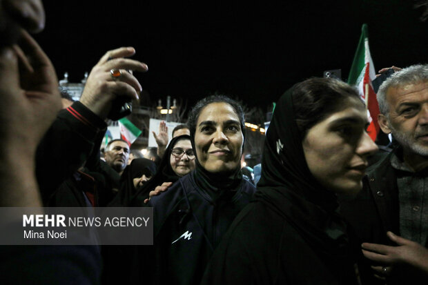 استقبال از تیم ملی فوتبال بانوان در تبریز