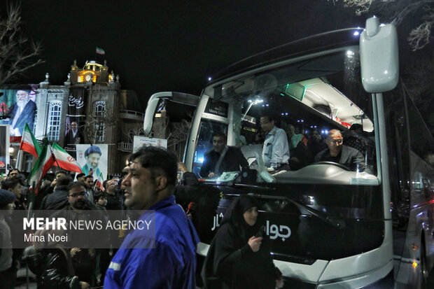 استقبال از تیم ملی فوتبال بانوان در تبریز