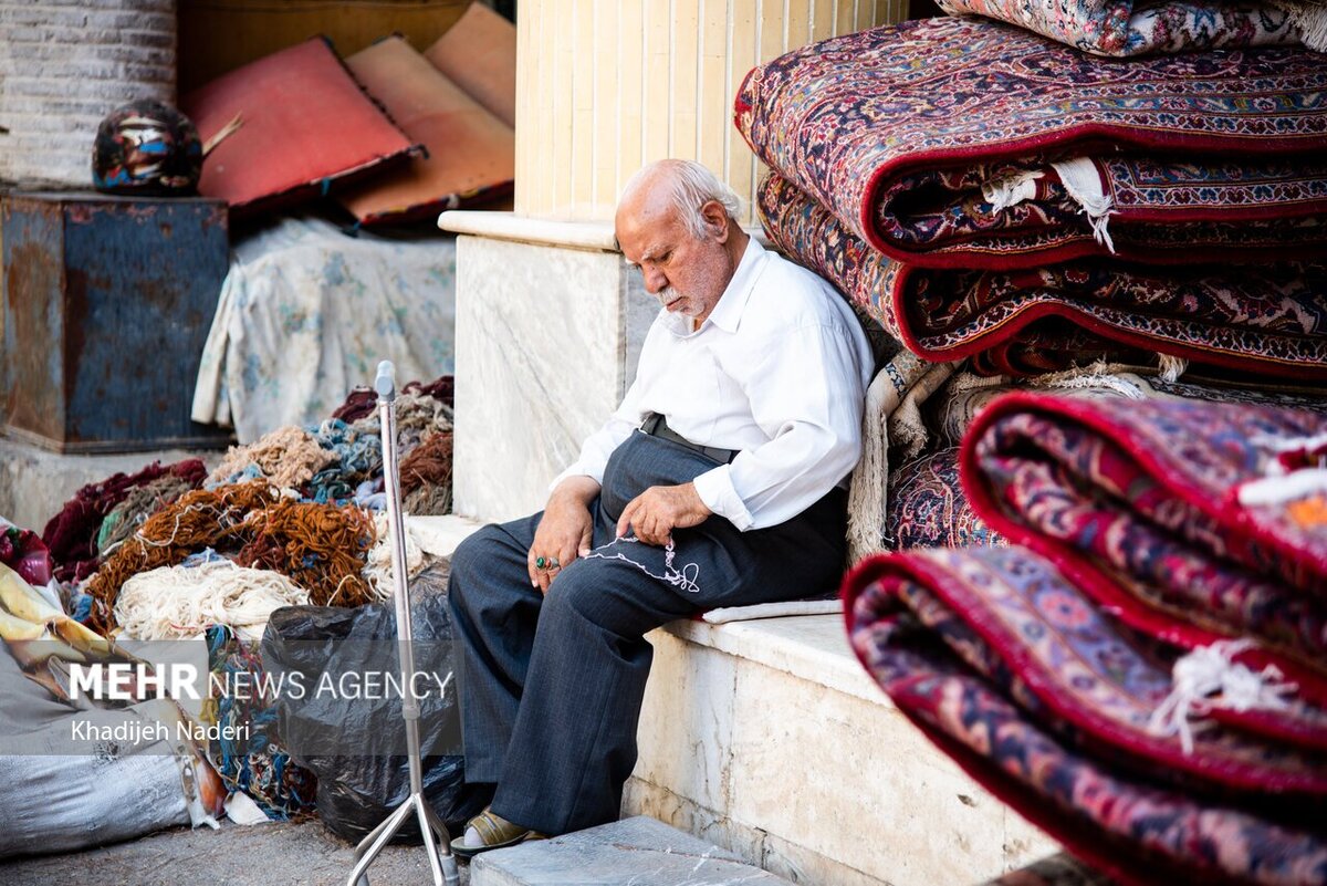 تصاویر | بازار فرش تهران