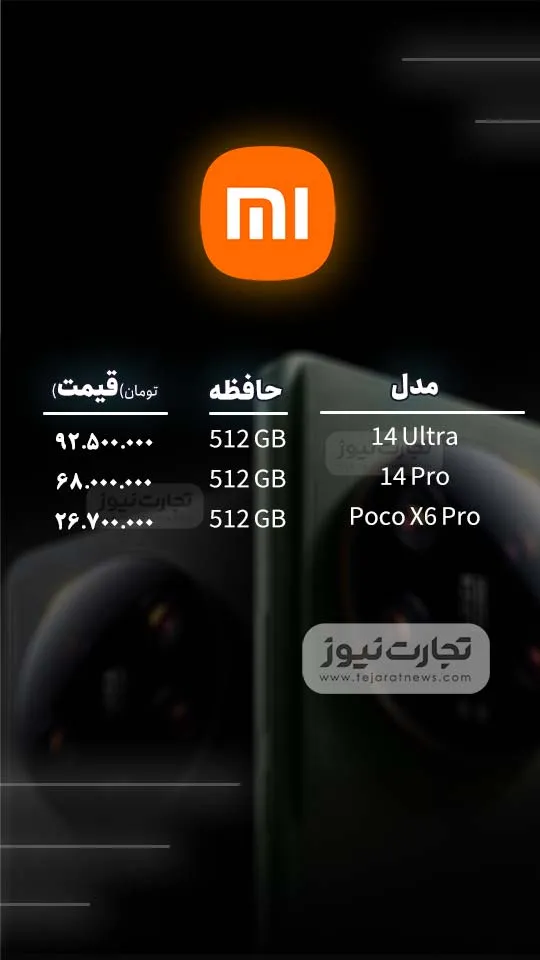 قیمت گوشی موبایل امروز ۲۰ خرداد ۱۴۰۴ + جدول