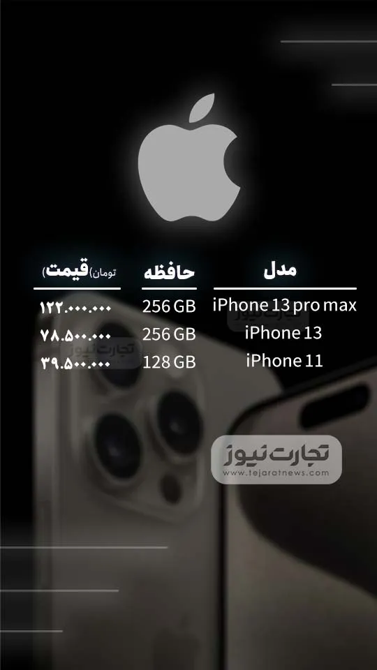 قیمت گوشی موبایل امروز ۷ خرداد ۱۴۰۴ + جدول