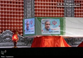تصاویر | وداع باشکوه مردم قم با شهید ایزدی معروف به