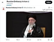 تصویر | سفارت مسکو در تهران: «زنده باد ایران کبیر»