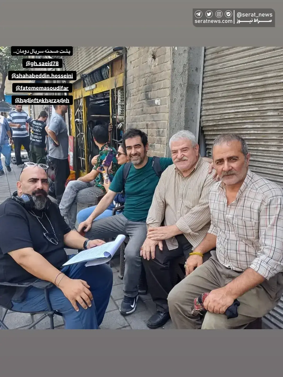 عکس | شهاب حسینی در پشت صحنه یک سریال جدید