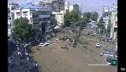 فیلم | تصاویر دوربین‌های ترافیکی دقایقی پس از حمله به تجریش