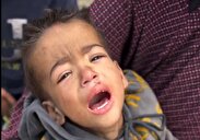 فیلم | گریه سوزناک دختر خردسال فلسطینی از فرط گرسنگی