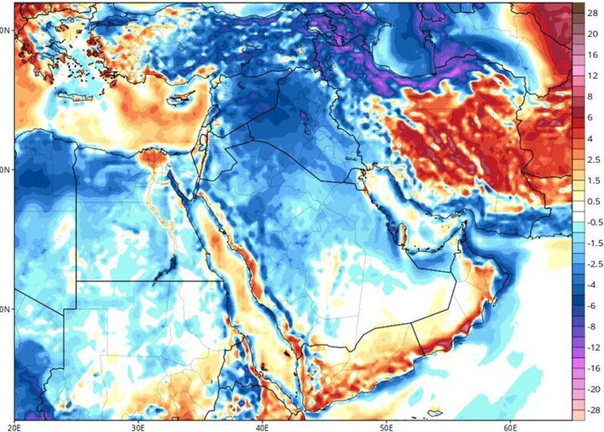 آغاز رگبار و کاهش دما در ۹ استان