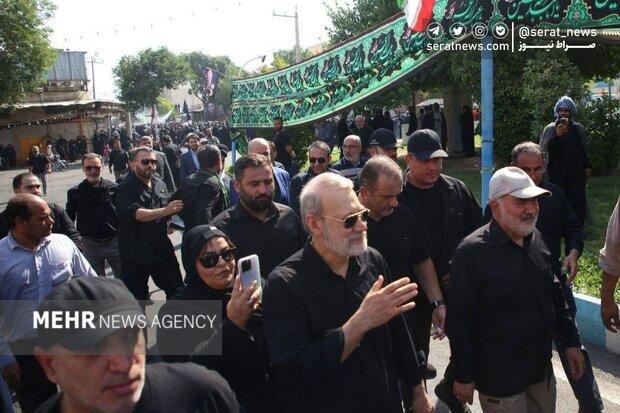 عکس | حضور علی لاریجانی در مراسم تشییع سردار غلامعلی رشید