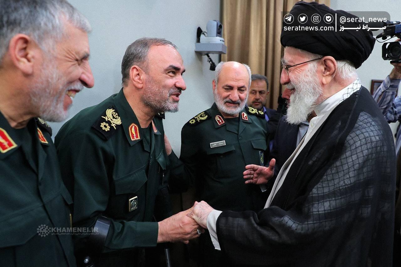 تصویری تازه منتشر شده از گفت‌وگوی شهید محقق با رهبر انقلاب