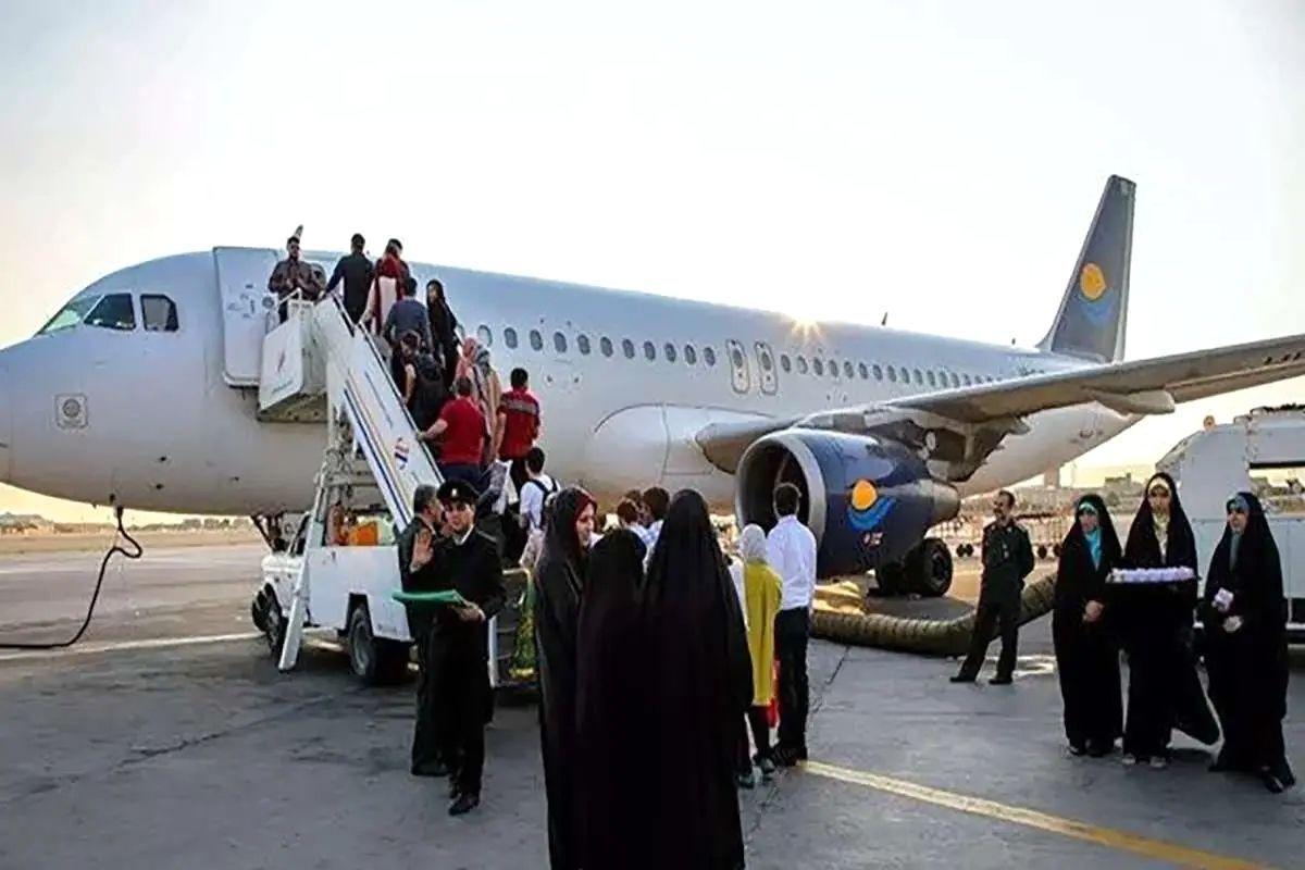 اولین پرواز اربعین ۱۴۰۴  از فرودگاه مهرآباد انجام شد