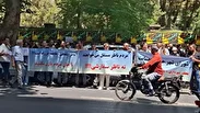 فیلم | تجمع اعتراضی مهندسان ناظر در مقابل شورای شهر تهران