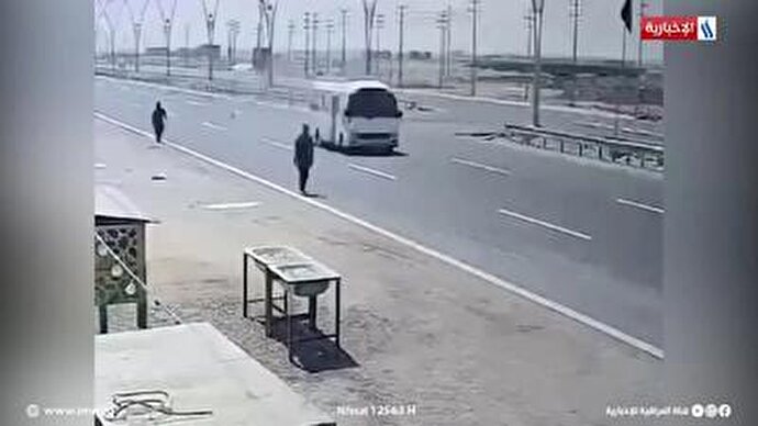 فیلم | نجات معجزه‌آسای زائر اربعین از حادثه رانندگی