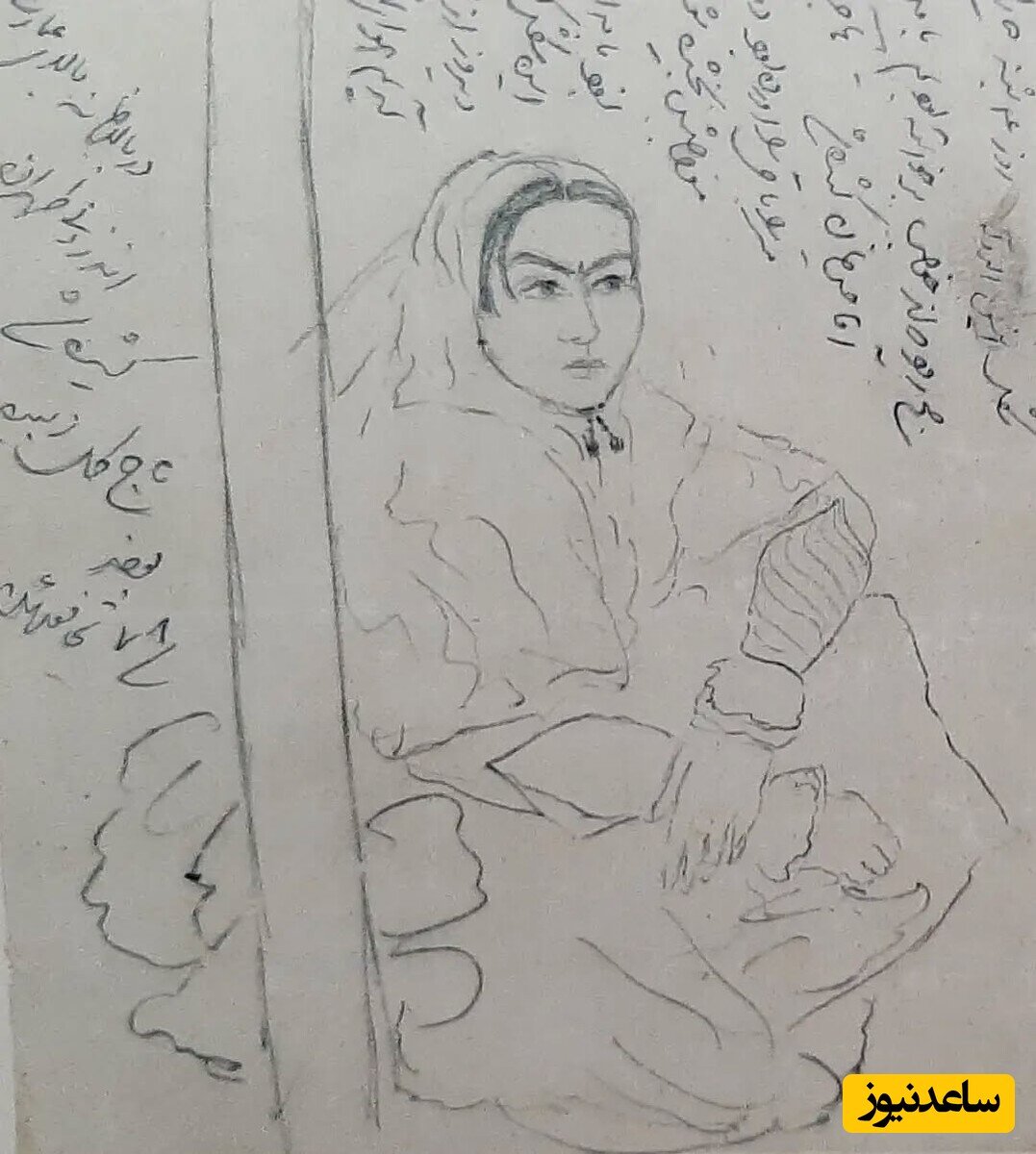 نقاشی دیدنی ناصرالدین‌شاه از سوگلی‌اش انیس‌الدوله