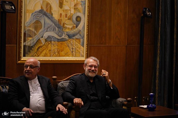 فیلم | دیدار علی لاریجانی با رییس پارلمان لبنان