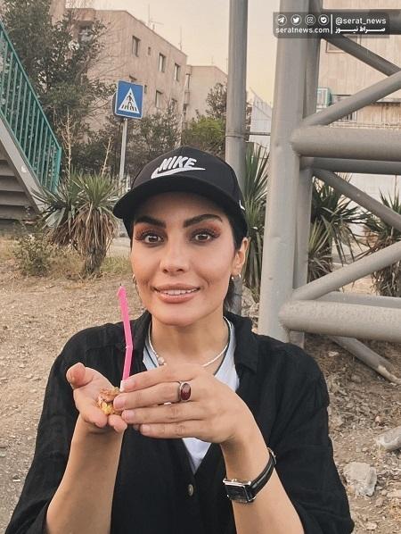 جشن تولد صحرا اسداللهی کنار اتوبان! + عکس