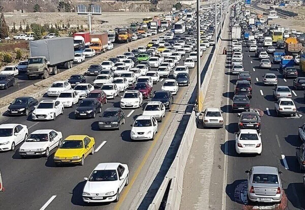ترافیک سنگین در محورهای منتهی به حرم و ورودی‌های مشهد