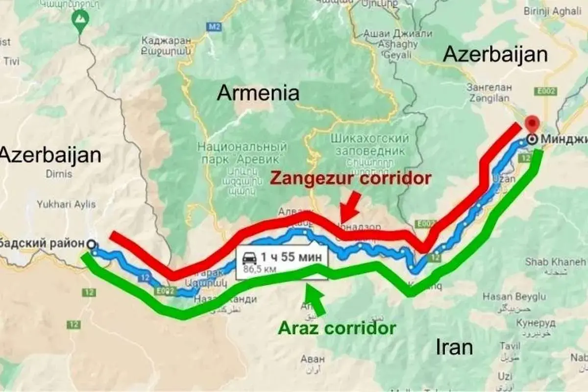 چراغ سبز روسیه به بازگشایی کریدور زنگه‌زور