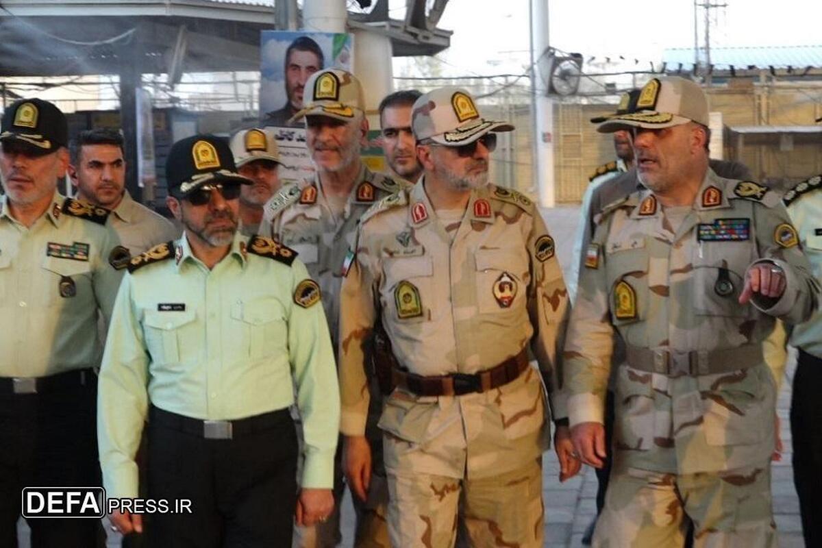 بازدید میدانی سردار «رادان» از پایانه مرزی مهران