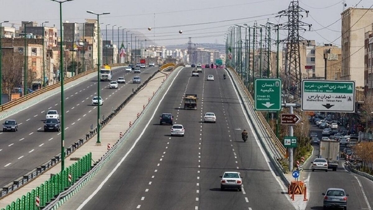 وضعیت ترافیکی معابر و بزرگراه‌های تهران