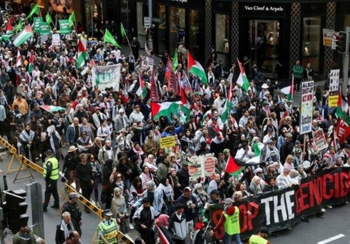  فریاد «حمایت از فلسطین» در قلب اروپا