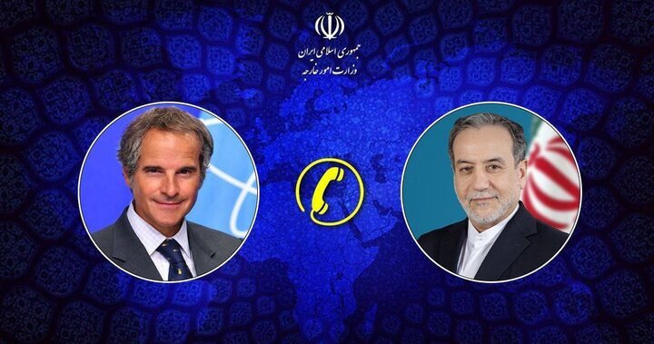 گفتگوی تلفنی مدیرکل آژانس بین‌المللی انرژی اتمی با عراقچی