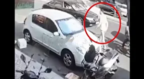 فیلم | سرقت وحشیانه گردنبند زن جوان در سعادت‌آباد تهران