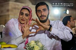 تصاویر| جشن ازدواج «دل آرام شهر»