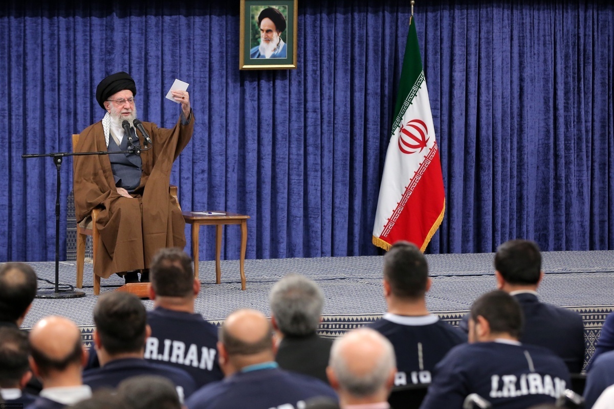 اشاره رهبر انقلاب به پیشرفت جهشی ورزش ایران + فیلم