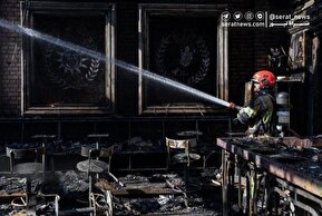 تصاویر| آتش‌سوزی یک رستوران در شهرک غرب