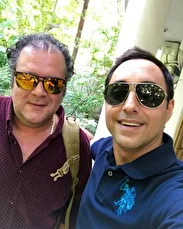 عکس|تغییر چهره باورنکردنی هومن برق نورد در کافه گردی با امیرحسین رستمی