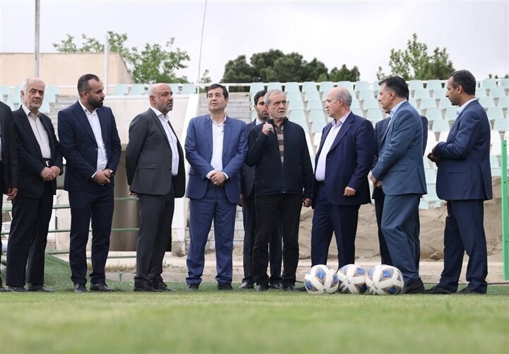 دیدار رئیس‌جمهور با بازیکنان و کادر فنی تیم ملی فوتبال