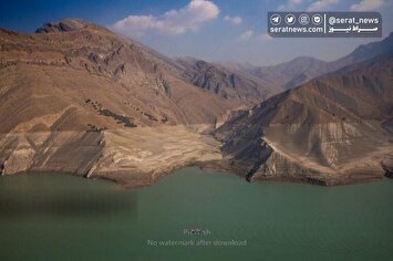 تصاویر| وضعیت سد امیرکبیر - ۱۹ آبان