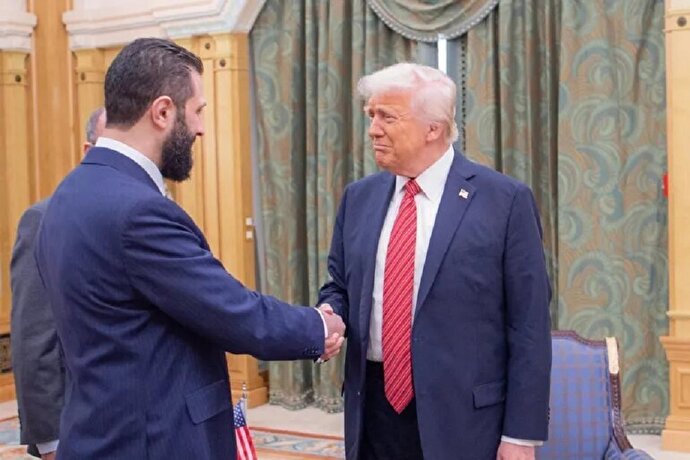 فیلم| سوال عجیب ترامپ از احمد الشرع : چند تا همسر داری؟