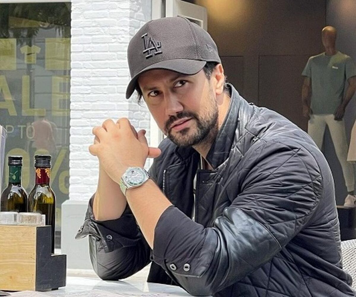 عکس| سلفی دوتایی شاهرخ استخری با نبات کوچولوی ناز