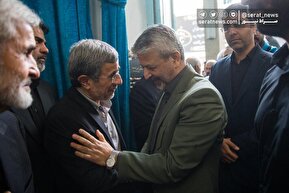 تصاویر| مراسم یادبود خواهر احمدی‌نژاد در مسجد جامع نارمک