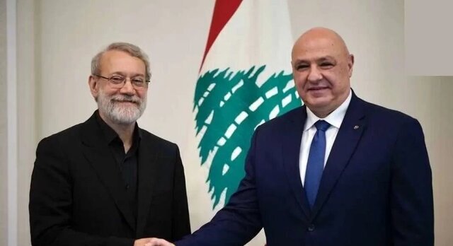 فایل کامل تصویری علی لاریجانی با رییس‌جمهور لبنان را منتشر کنید