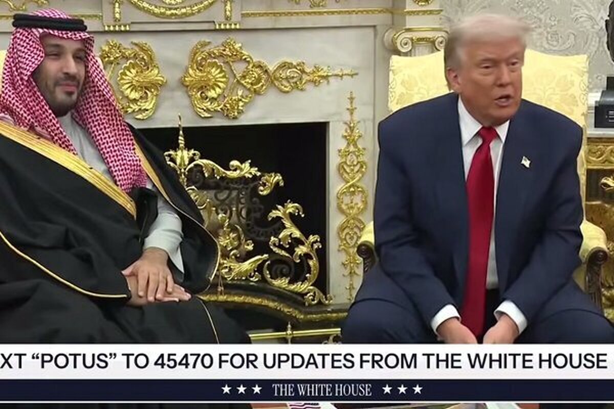فیلم| استقبال ترامپ از بن‌سلمان در کاخ سفید