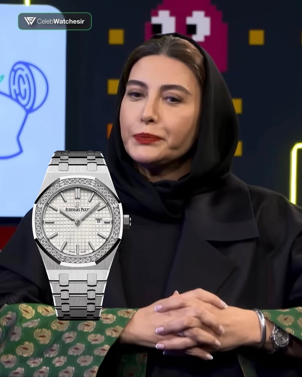 عکس| ساعت ۴ میلیارد تومانی فریبا نادری با ۴۰ عدد الماس!