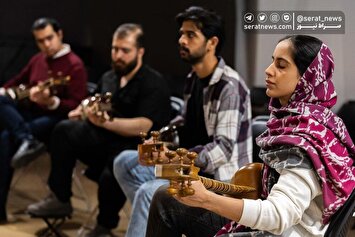 تصاویر| تمرین ارکستر سازهای ایرانی