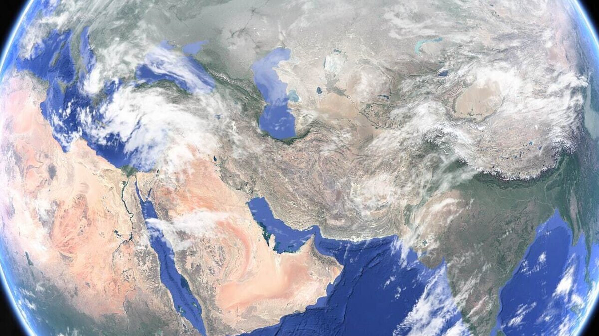 تصویری از سامانه بارشی پر قدرت که امشب به ایران می‌رسد