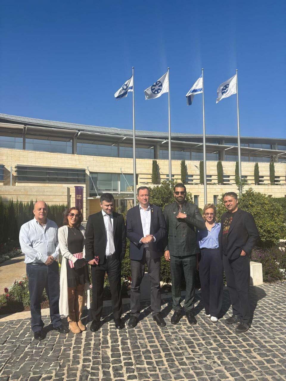 عکس| کاترین شکدم در وزارت خارجه اسرائیل