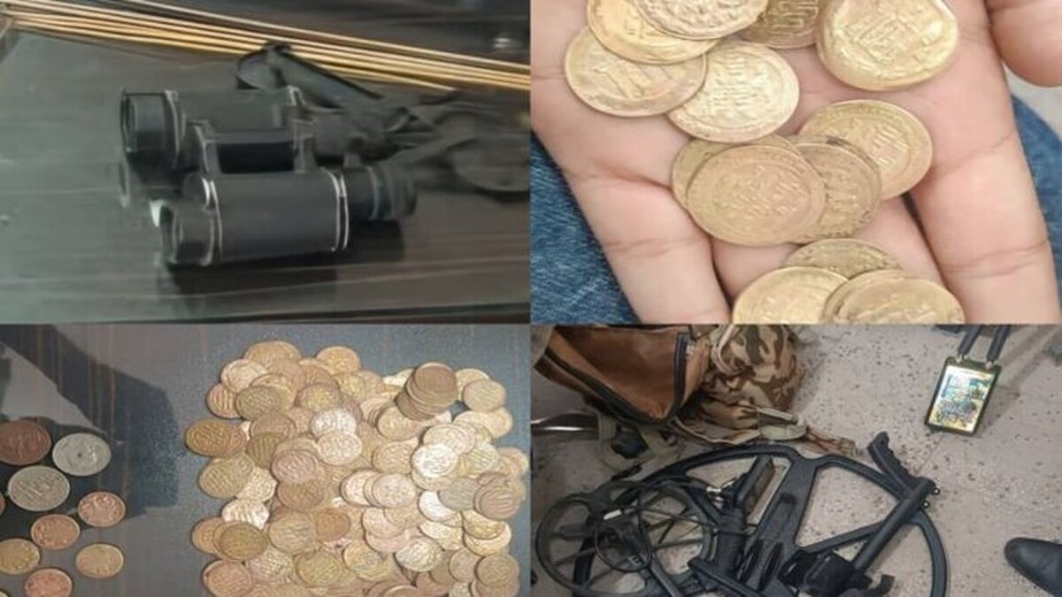 کشف اشیا عتیقه دوره اشکانی در ساک مرد روستایی