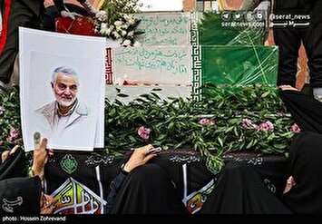 تصاویر| مراسم تشییع پیکر 100 شهید دوران دفاع مقدس