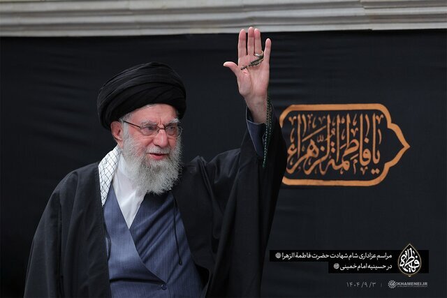 مراسم شام شهادت حضرت زهرا سلام‌الله‌علیها با حضور رهبر انقلاب
