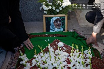 تصاویر| مراسم تشییع و خاکسپاری اشرف بروجردی